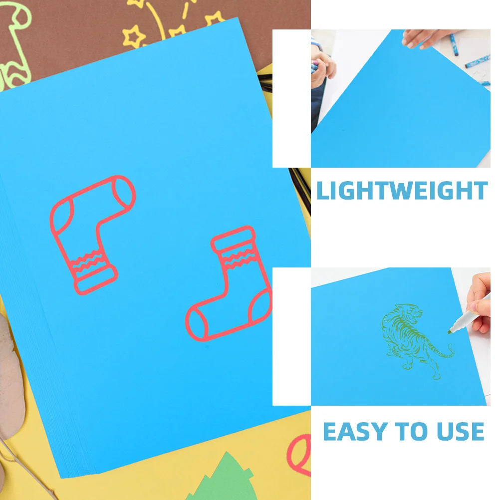 DIY 수제 아트 카드 종이 50장 청소년 교사용 공예 재료 DIY 프로젝트 액세서리 그림 공예 종이접기