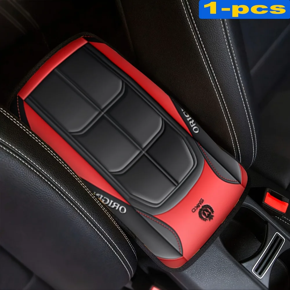 

Car Armrest Cover Mat Universal PU Leather Car Interior Central Armrest Box Pad Non Slip Decor Mat Universal Car Accessories New