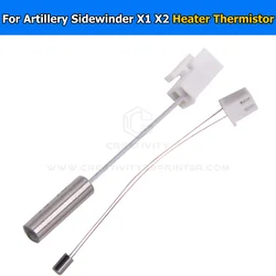 Heater Cartridge Tube 24V 64W 300C Thermistor High Temperature Sensor NTC 100K For Artillery Sidewinder X1 X2 Genius Pro Printer