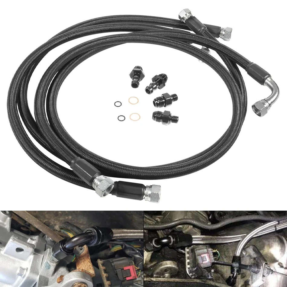 

TML 48RE Transmission Cooler Hoses Lines Kit for Dodge Ram 2500/3500 Cummins 5.9L with 48RE Transmission 2003-2007