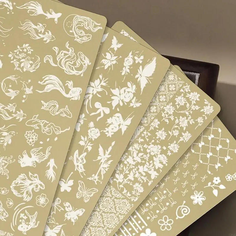 

G99E Art Stamping Plate Butterfly Floral Stainless Steel Salon Manicure DIY Tool
