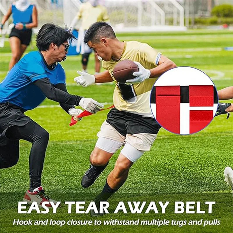 【คูปองผู้ใช้ใหม่!】เข็มขัดฟุตบอลธง 22 ชิ้นชุดฟุตบอลธงปรับได้เข็มขัดฟุตบอลธงฟุตบอลสําหรับการแข่งขันการฝึกซ้อมกีฬา