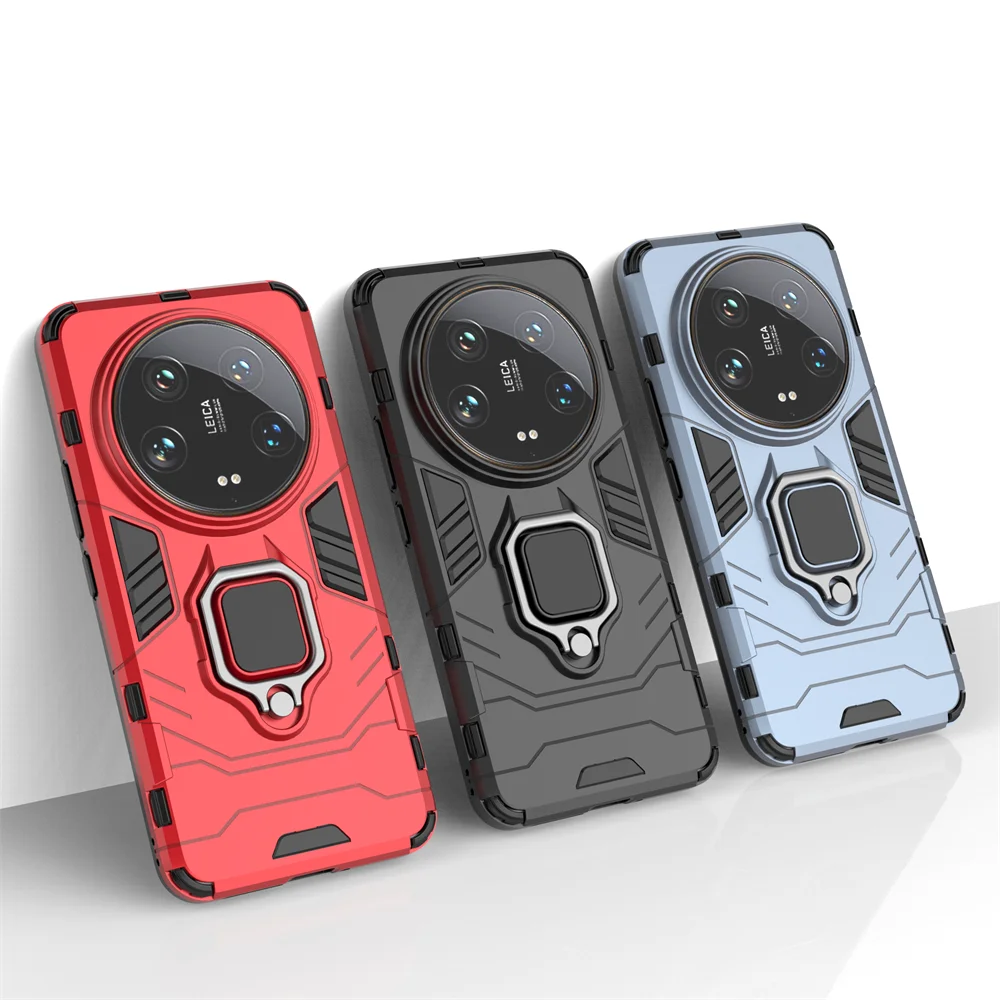 

Armor Case For Xiaomi 14 Ultra 13T 13Pro Case with Ring Hodler POCO X6 M6 Pro C65 Redmi Note 13 12 Pro K60 K70 Shockproof Case