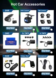 for GZ-NAVI Android Car Accessories Tools Adapter Included 360 AHD Camera ADAS DVR OBD USB TPMS DAB+ Video Out