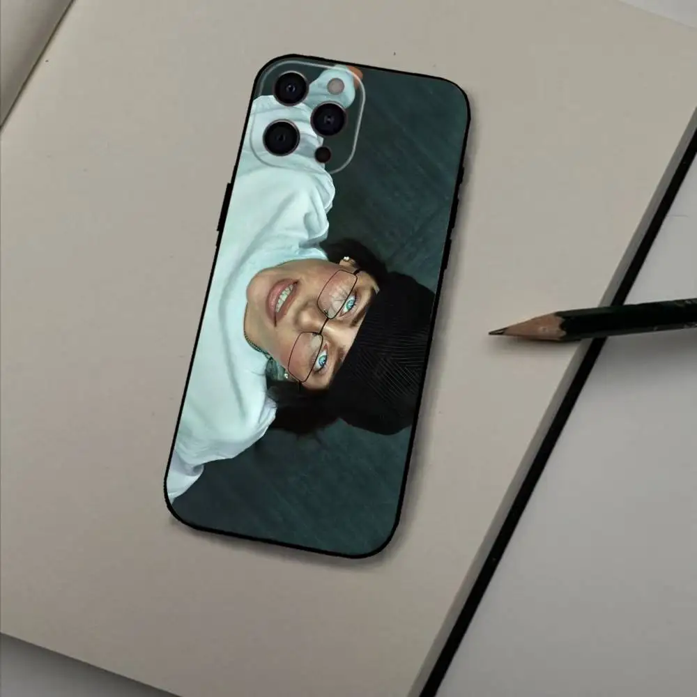 Hot LUNCH B-VERWINDINGEN zanger Telefoon Case Voor iPhone 17 16 15 14 13 12 Max Plus Siliconen Zwarte Cover