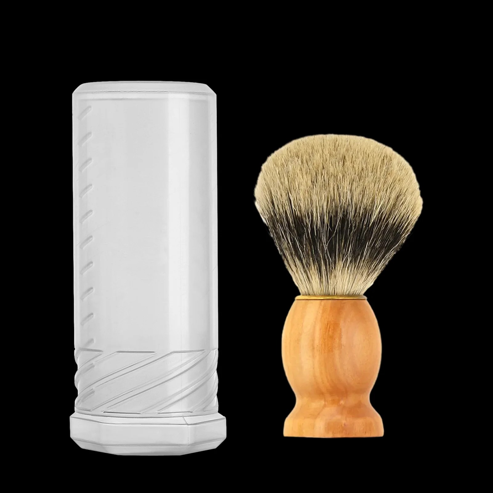 Shaving Brush Travel Case for Most Shaving Brushes Adjustable Height Shaving Brush Tube for Holiday Birthday Party Father Men