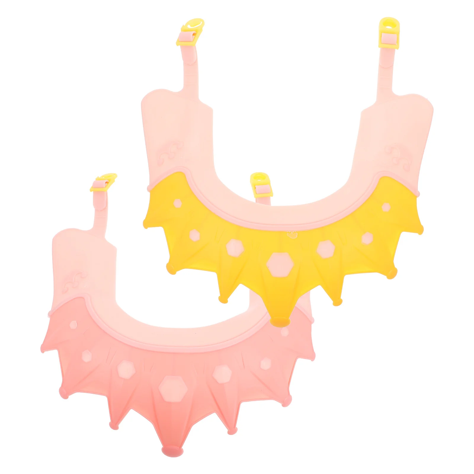 

2 шт., детская шапочка для душа, козырек для ванны для малышей, регулируемая мягкая силиконовая шапочка для душа, детский щиток для мытья волос, защита ушей