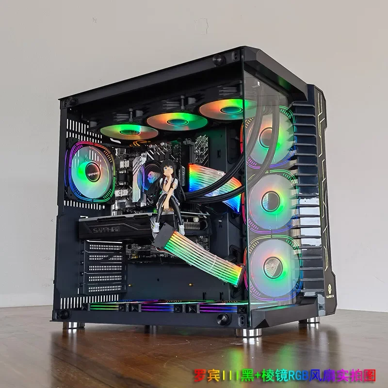 Robin III Gaming PC Case Side Tempered Glass Water Cooling Ready Ocean View Chassis