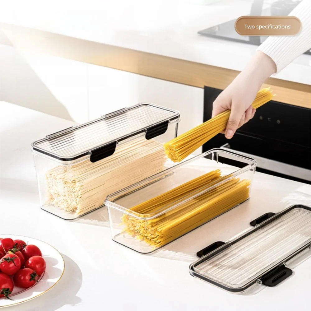 

Transparent Noodles Storage Box Sealed Moisture-proof Kitchen Sealed Storage Tank Large Capacity Multifunction