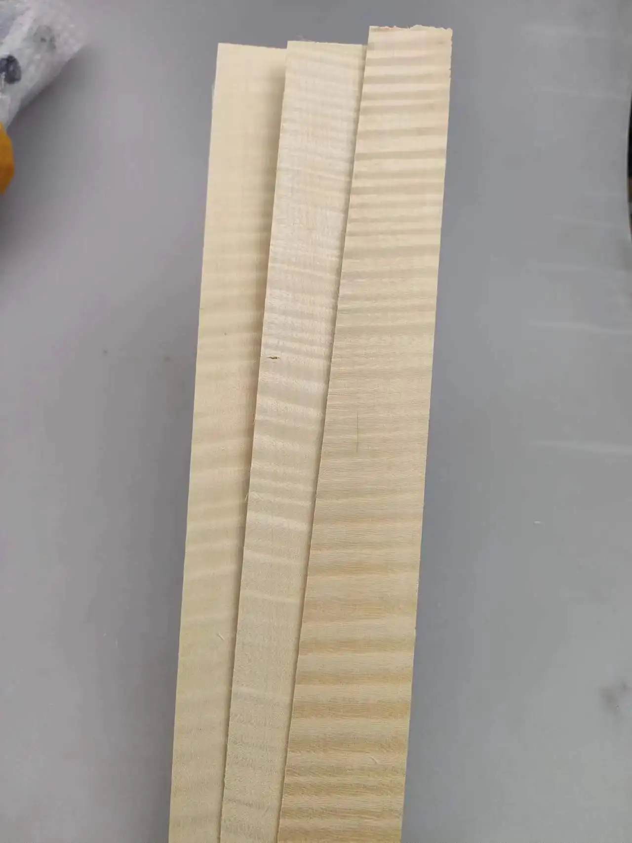 3pcs Less Or Best Flames Violin Rib Blanks Maple Wood Flamed Violin Side Blanks 400mm
