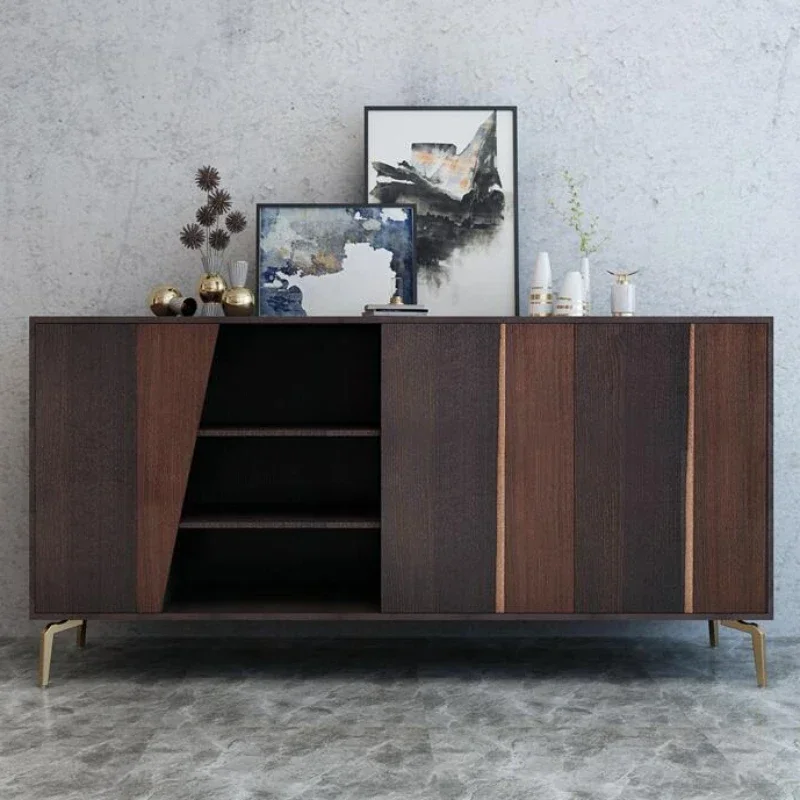 Southeast Asian Style Solid Wood Stitching Material TV Stand