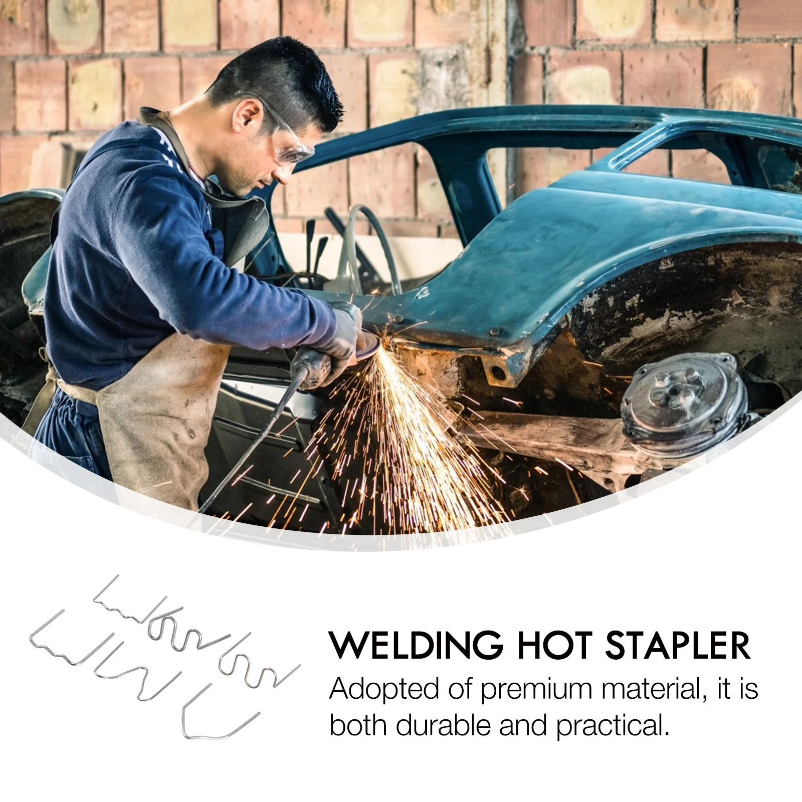 

600pcs Automotive Bumper Repair Tool Premium Welding Hot Stapler For Plastic Abs Pvc Nylon Car Repairing Accessories Kit