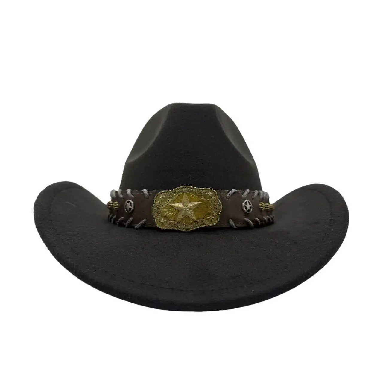 

HongLuan Vintage Black Sequin Top Hats, Bohemian Cowboy Hat Woman, Cowboy Accessories & Party Caps for Man Original