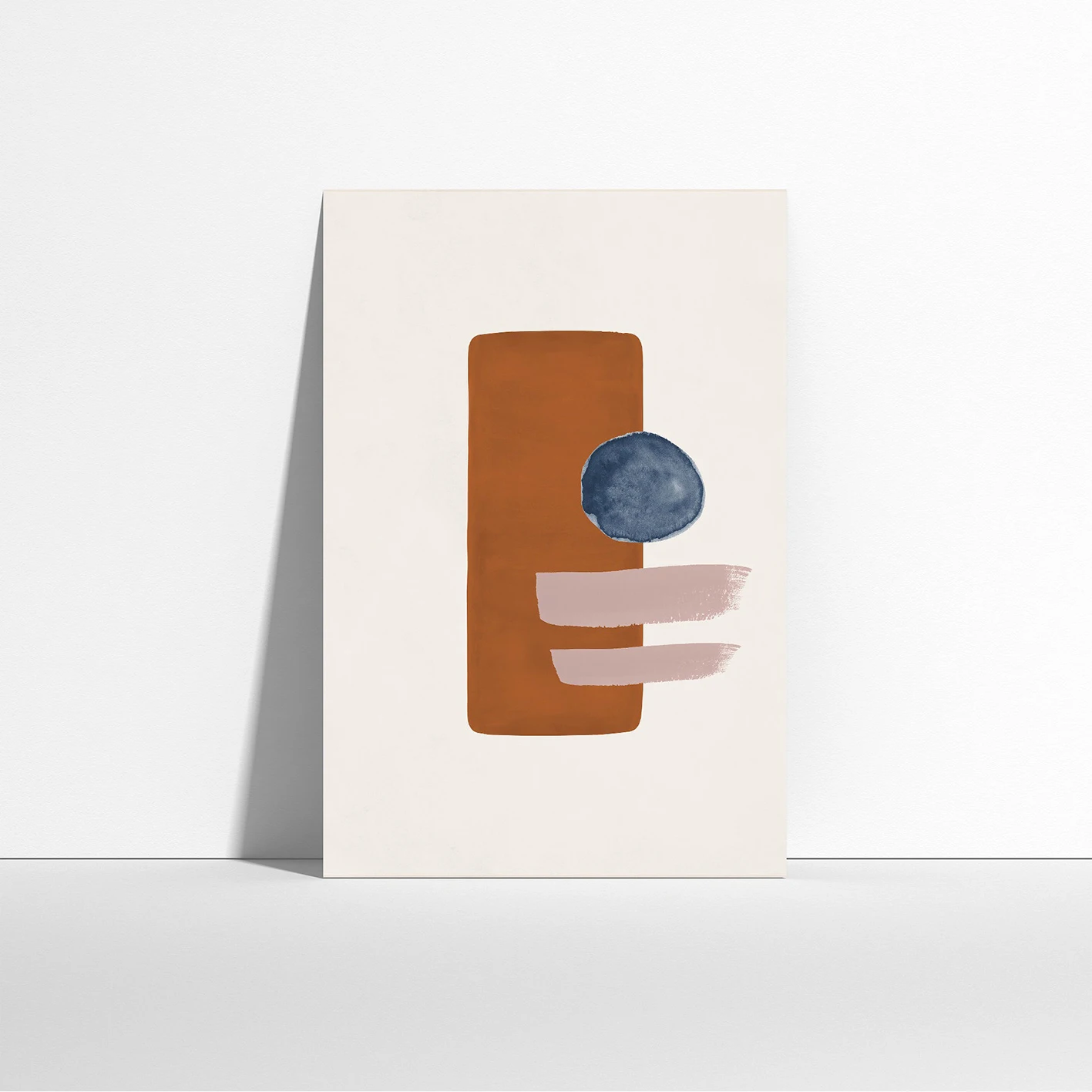 1pc frameless A set of 6 abstract posters in a modern bohemian style featuring minimalism and seamless splicing perfect for mode