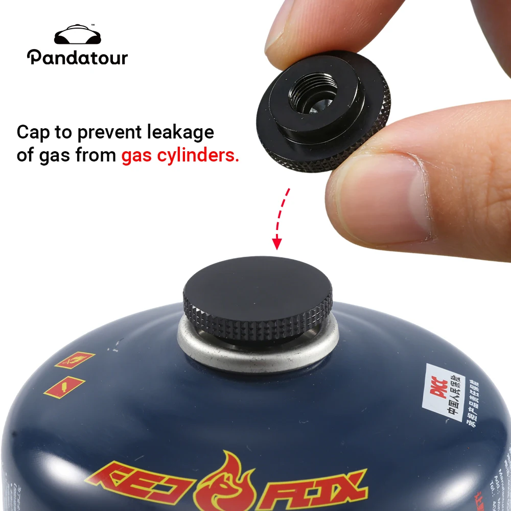 Pandatour Tapón Antifugas para Tanque de Gas de Camping al Aire Libre, Conector de Gas Licuado, Tapa de Bloqueo de Línea, Tapa para Tanque de Gas, Tapa para Estufa de Exterior