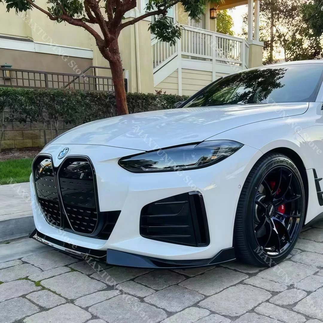 

For BMW 4 Series G24 G26 420i 430i 440i i4 M50 Gran Coupe M Sport 2021-2026 Front Bumper Splitter Lip Diffuser Spoiler Tuning