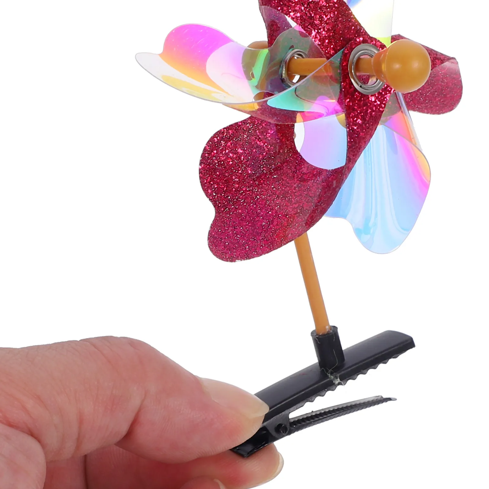 

24 Pcs Windmill Hairpin Accessory Barrette Automatic Cute Clamps Plastic Barrettes