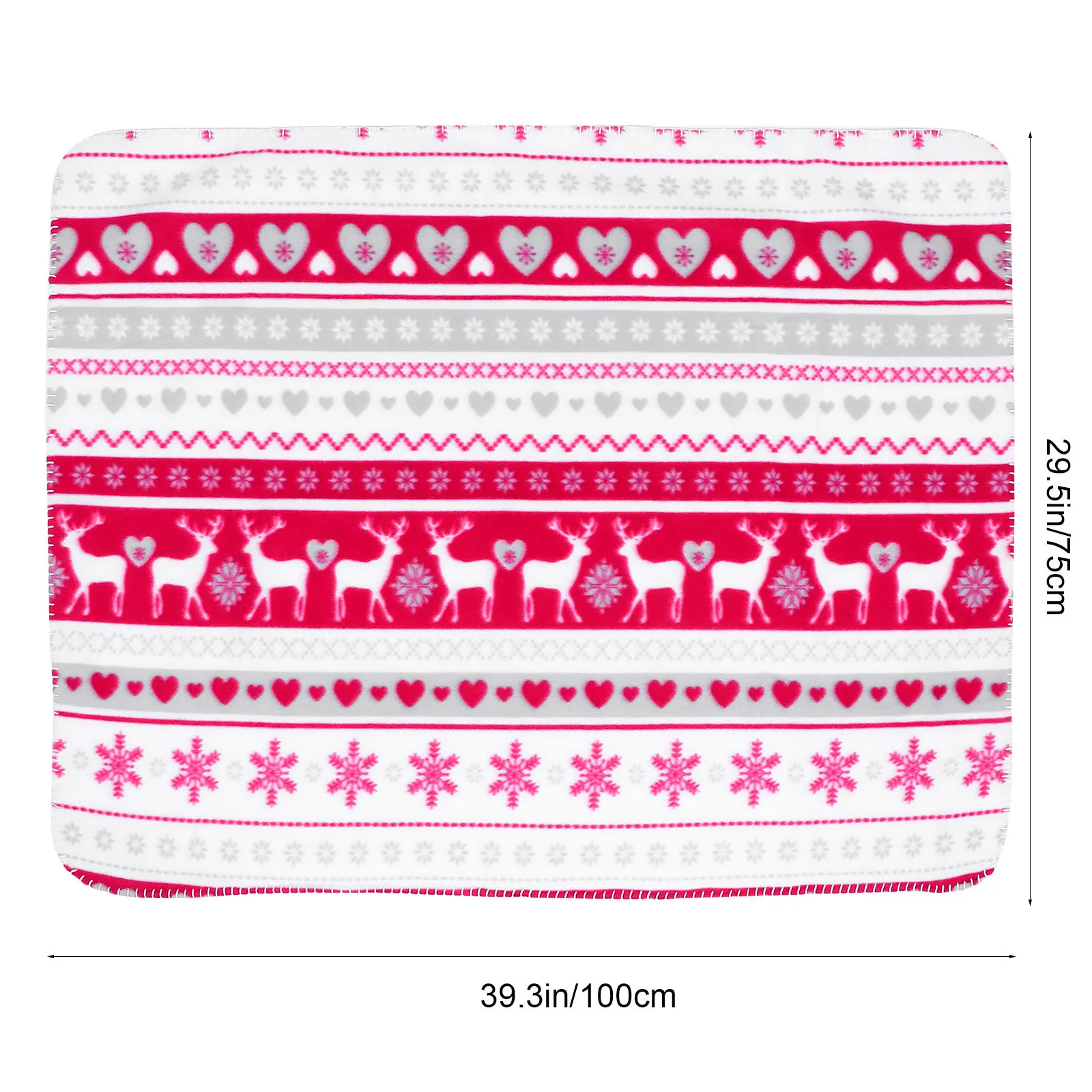 بطانية تهدئة للرضع، تصميم كرتوني ناعم لعيد الميلاد للأطفال والبنات، سجادة مزخرفة خفيفة الوزن للاستخدام المنزلي والترفيه #2