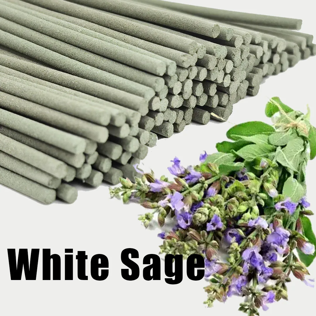 35 قطعة/صندوق من أعواد البخور المريمية البيضاء الجريئة، مصنوعة من مسحوق البخور الطبيعي، أعواد البخور المعطرة القوية، مناسبة لتنقية الهواء المنزلي، تجمعات اليوغا، التخييم، الصيد، غرف الضيوف، عطر طويل الأمد، لا تقييدات في العطلات #2