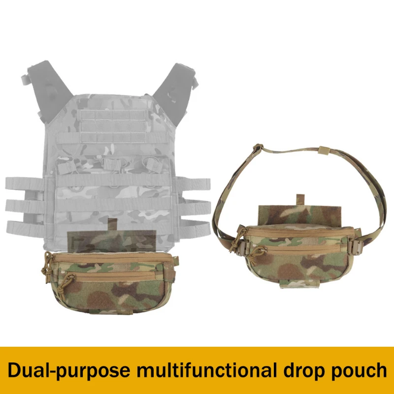 Drop Dump Pouch Compact Molle Pack, Bolsa de ombro de liberação rápida, Airsoft Vest Plate Carrier, Bolsa de ferramentas de caça