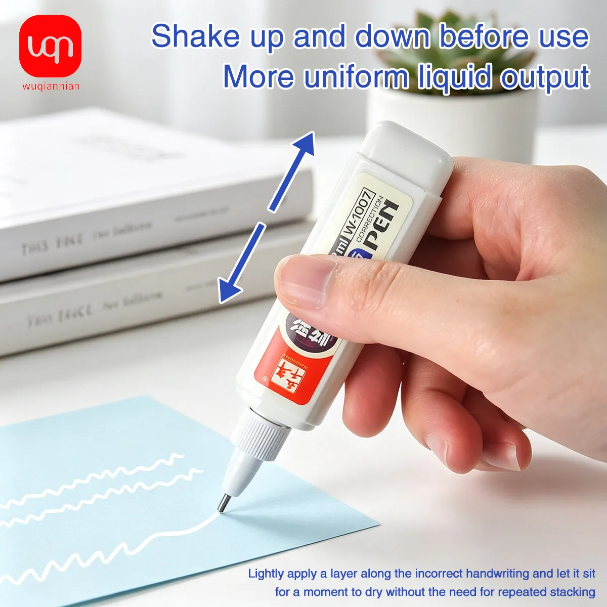 Picture 5: 12ml High-Coverage Correction Pen,Smooth And Quick-Drying White Correction Fluid, For Students, School, Office Use