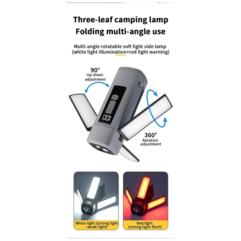 SQPP-Folding Outdoor Camping Light Rechargeable Camping Light Emergency Car Outdoor Lamp