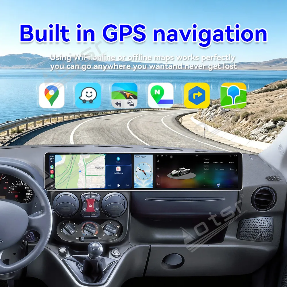 Triple HD Screen Android Radio For FIAT DOBLO 2002~2017 Video Stereo Multimedia Player GPS Navigation CarPlay Auto IPS Head Unit