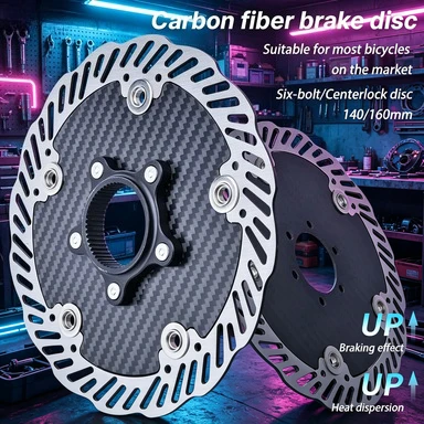 

Kit de Freno de Disco de Carbono para MTB | Rotor Centerlock 140/160mm + Pinza de Freno Hidráulico