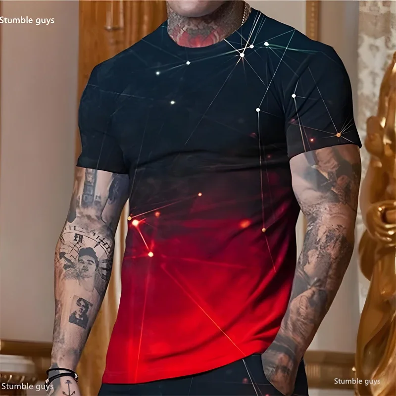 Neu eingetroffen: Herren Oversize Anime T-Shirt – Sommerliches, lässiges, locker sitzendes Kurzarm-Shirt aus atmungsaktivem Stoff, Sport-Jersey im Street-Style