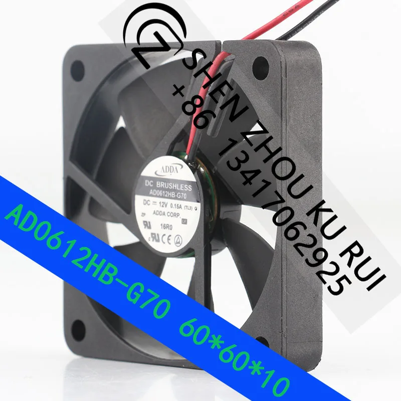 Original brand new Taiwan ADDA 6010 12V 0.15A 6cm ultra-thin double ball bearing fan heat dissipation fan