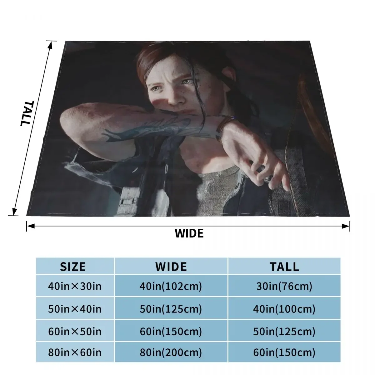 Last Of Us Ellie poster Throw Blanket Thermal Thermals For Travel Blankets