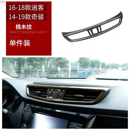 For Nissan X-Trail 2014-2019 High-quality ABS Chrome air conditioner air outlet decorative frame anti-scratch car accessories