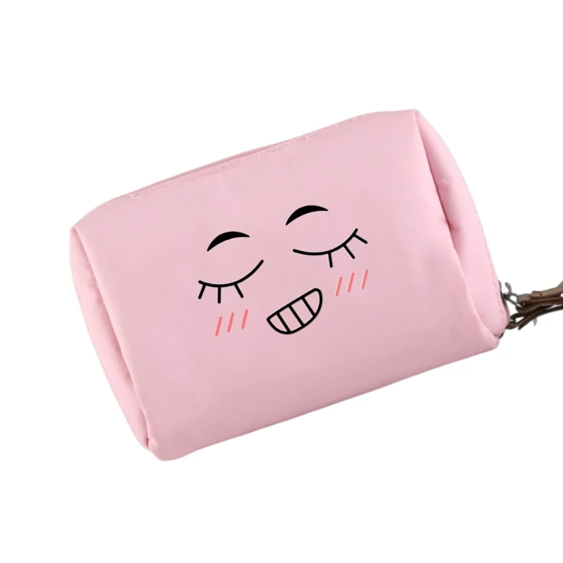 

G5AE Stylish Print Nylon Cosmetic Travel Friendly Handheld For Toiletries Cosmetics Storage