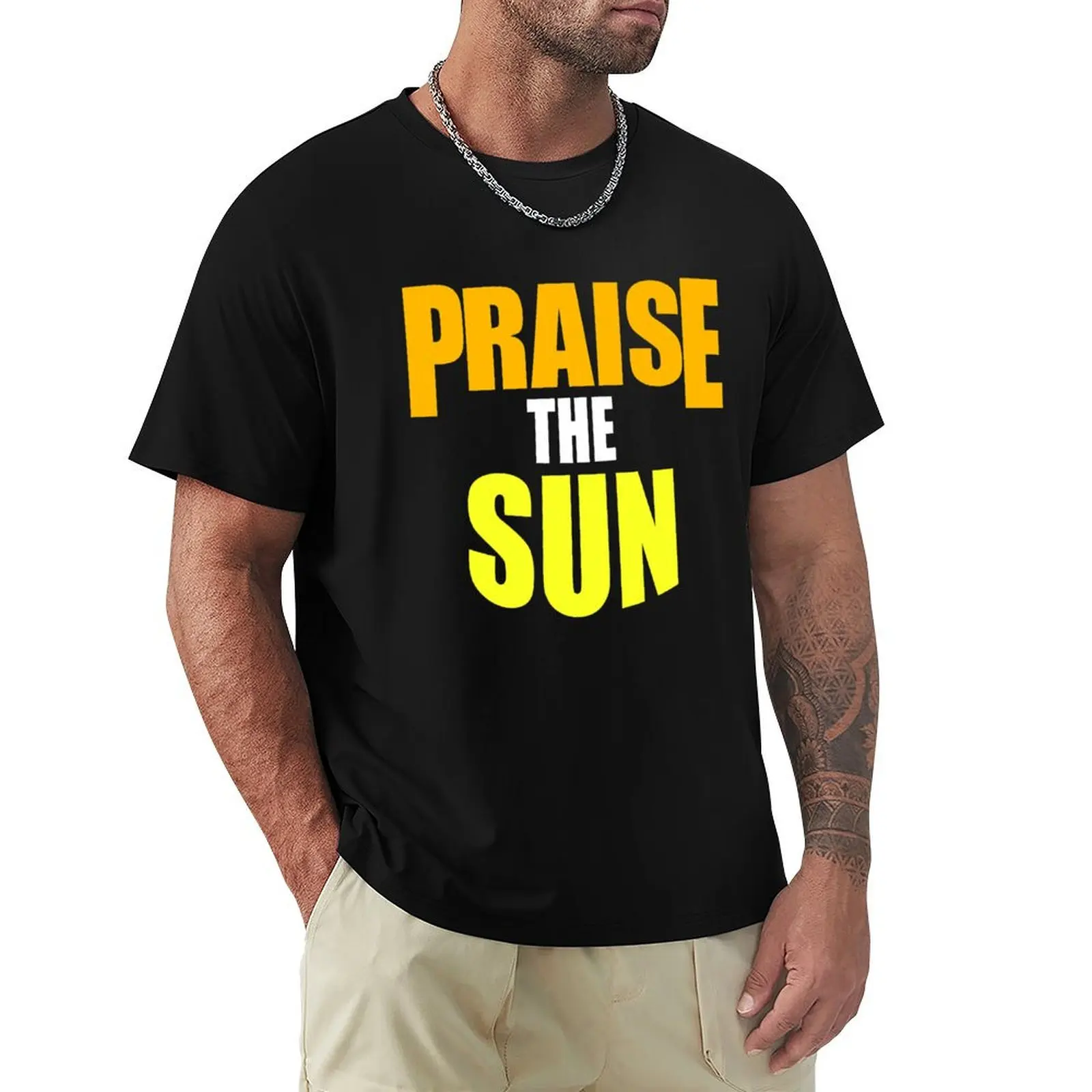 Praise The Sun! T-Shirt t shirts for man graphic funny T-Shirt