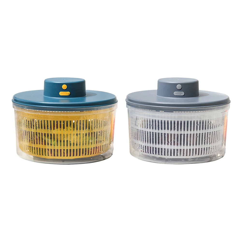 

Electric Salad Spinner Fruit Vegetable Household Salad Dehydrator Rechargeable Lettuce Dryer Quick Dry for Washing Drying