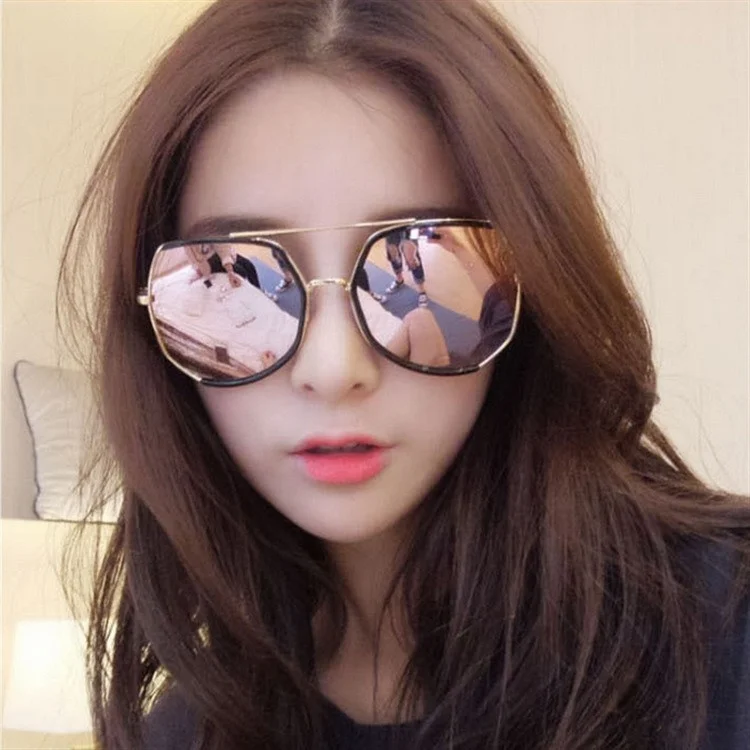 New sunglasses for women with polarized light and large frame, Korean version, same model as popular online men and women with