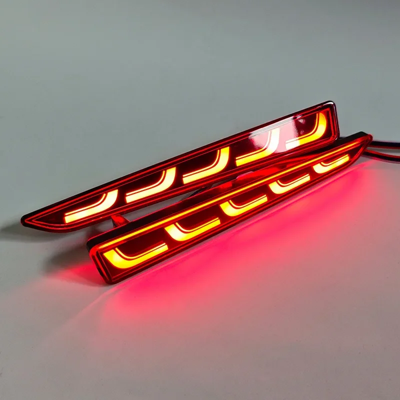 2Pcs Car Rear Bumper Light Reflector Rear Fog Lamp Modified LED Streamer Steering Driving Brake Lights For TOYOTA TANK ROOMY detail image 10