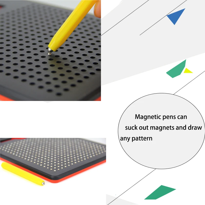 Magnetisches Zeichenbrett, magnetisiertes Brett für Kinder, Magnetball-Pad, magnetischer Stylus, Montessori-Bildung, Reiseaktivitäten, Spielzeug