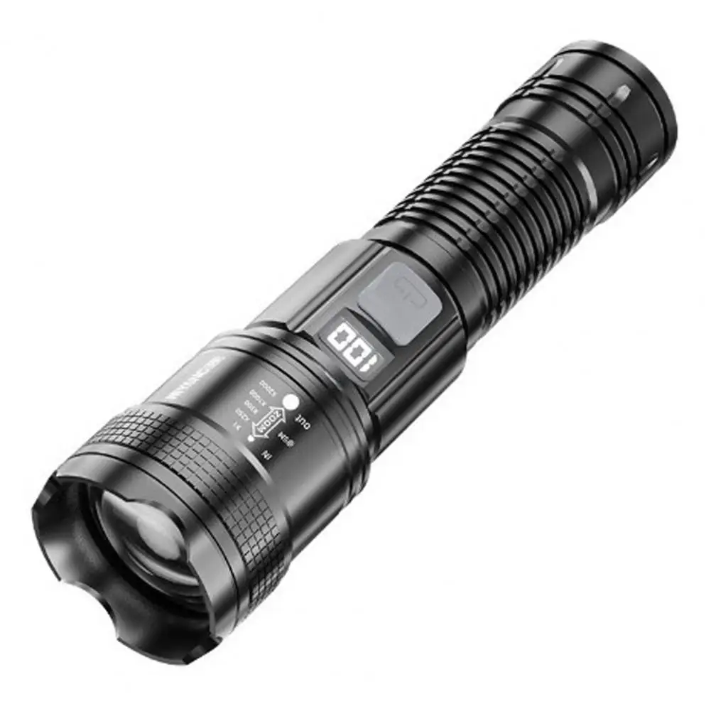 Focus Beam Flashlight Ultra-bright Rechargeable Led Flashlight Waterproof Telescopic Zoom Torchlight for Camping High Lumens