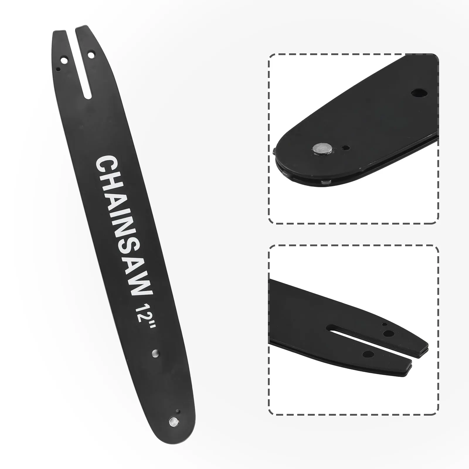 Replacement Guide Bar for Chainsaw 12 Inch Metal Construction Fits Model 1244 507P 1 Piece for Reliable Cutting Support