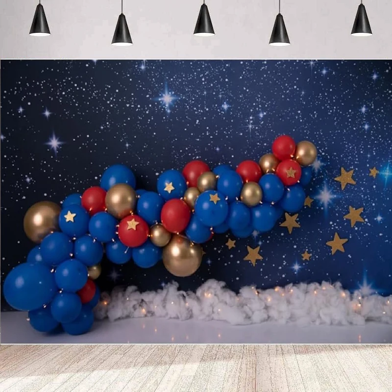 

Outer Space Photography Backdrop Universe Space Theme Party Galaxy Photo Kids Space Themed Birthday Party Decor Background Wall