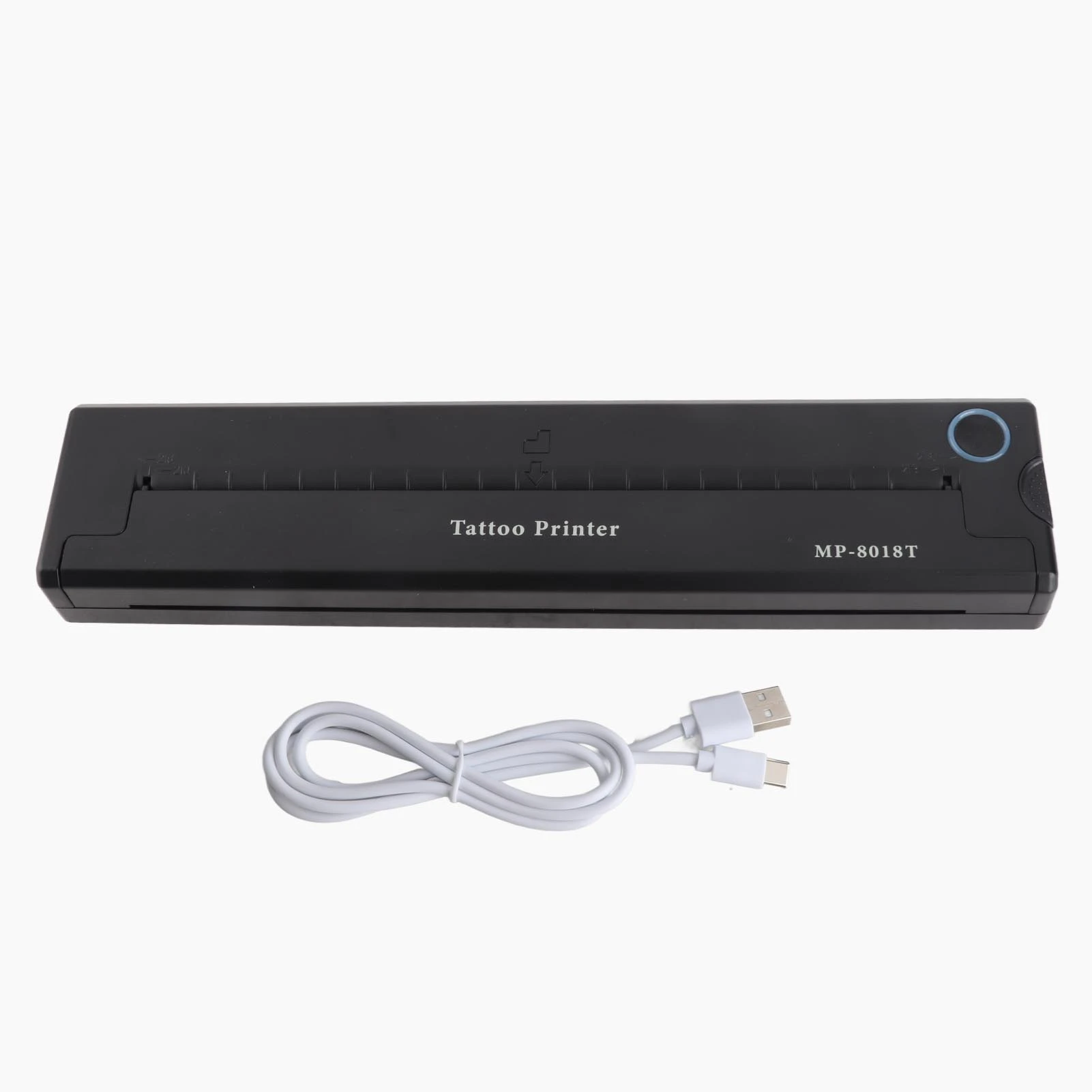 آلة نقل الطابعة آلة صغيرة 2000 مللي أمبير طابعة استنسل حرارية لاسلكية للوشم الأسود