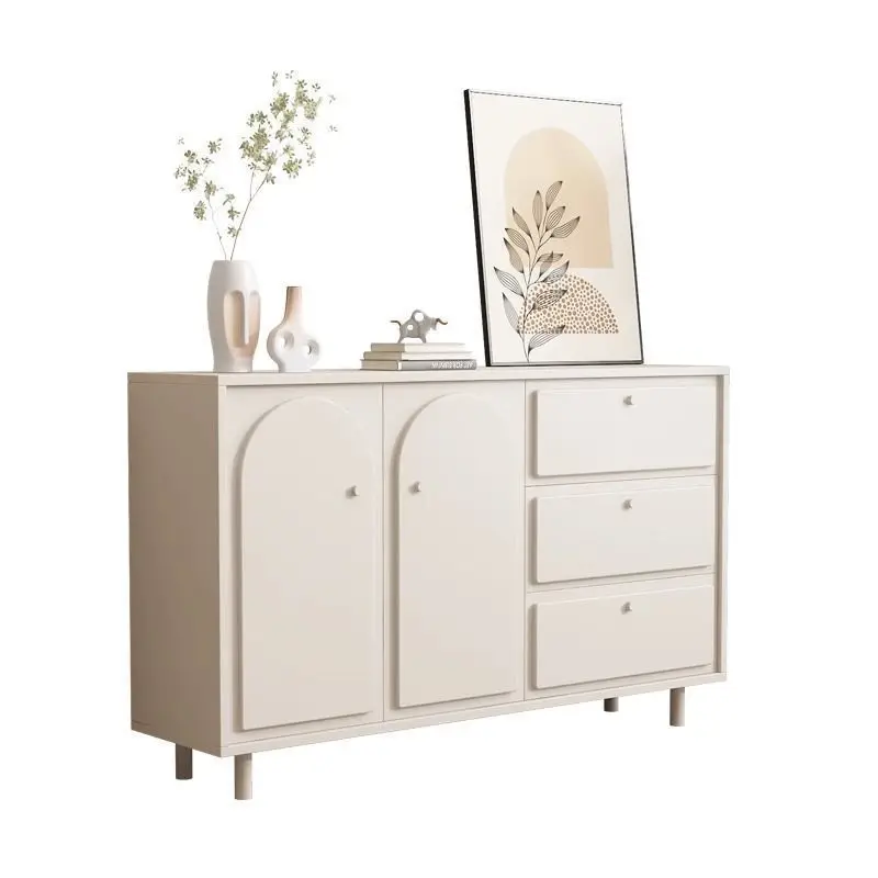

French cream style dining side living room new bucket household entrance drawer storage storage tea cabinet