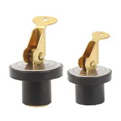 Brass Drain Plug Brass Drain Plug Rugged Rustproof Strong Sealing Compression Drain Plug for Boat Marine Sinks Beams Baitwells
