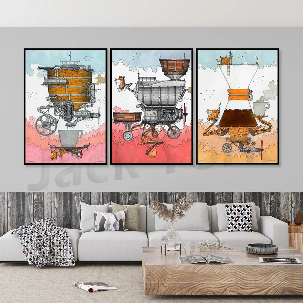Coffee Machine, Coffee Decor, Cafe wall decor, Coffee Print, Kitchen Wall Art, Coffee Decor, Coffee Geek Gift, Kitchen Print,