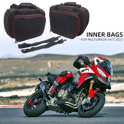 Bolsas interiores de plástico para alforjas laterales de motocicleta, accesorios para Ducati MULTISTRADA v4 S 2021