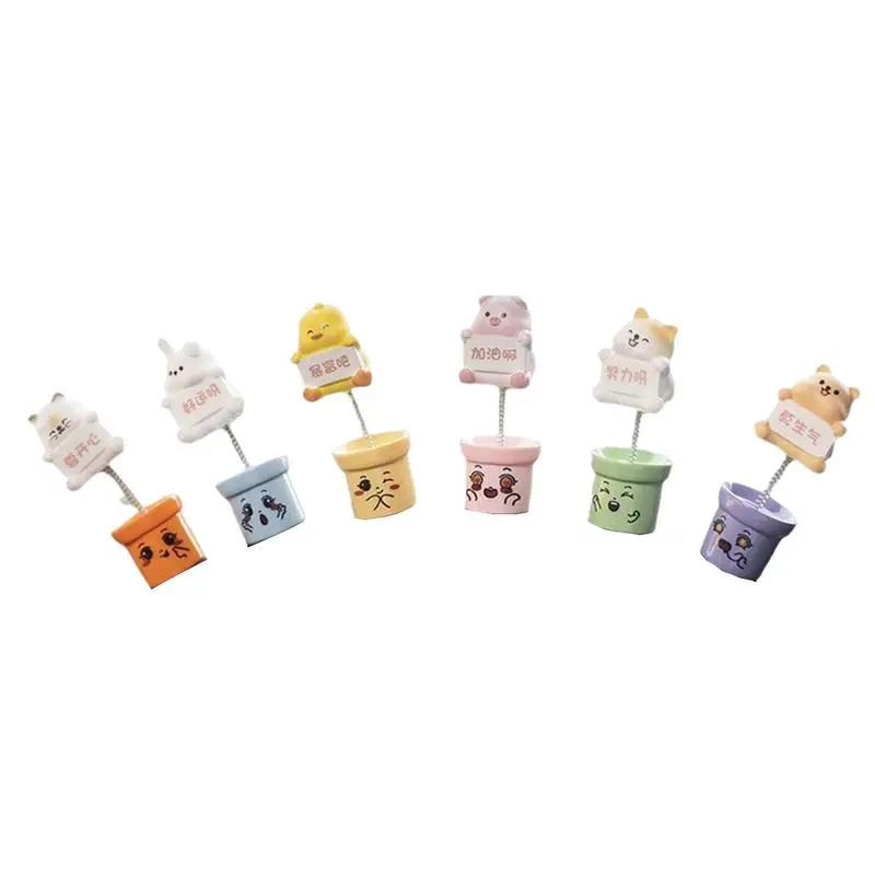 

Игрушечный автомобиль с изображением пупса, 6X, животное, пупс, украшения для приборной панели, настольное украшение, держащие благоприятные высказывания для женщин и девочек