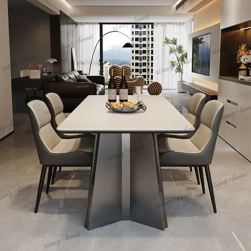 Lounge Coffee Dining Table Chairs Center Writing Designer Restaurant Dining Table Kitchen Modern Mesas De Jantar Salon Furniture