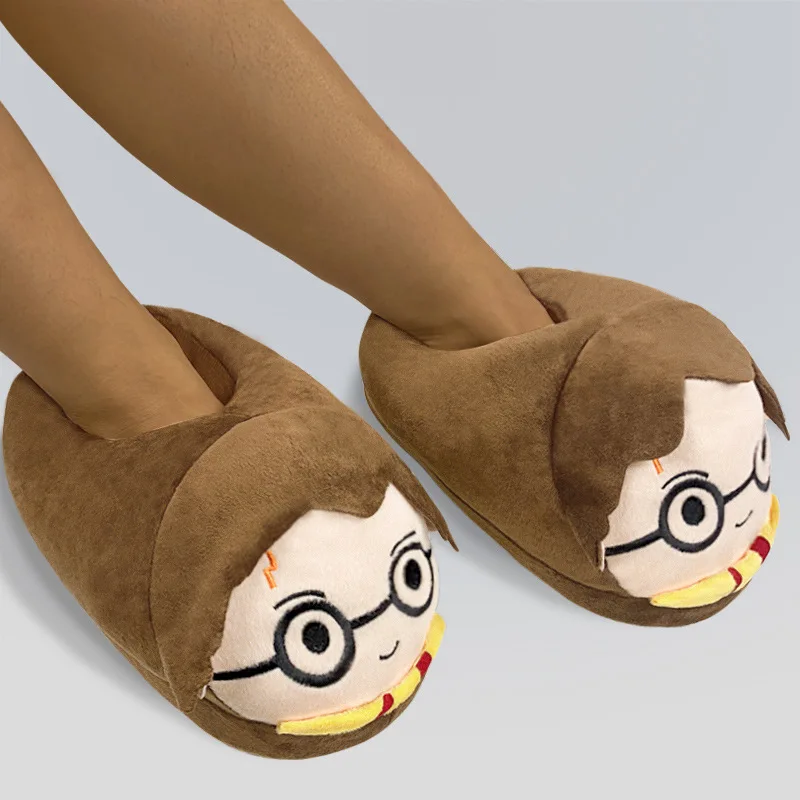 

New Harrys beyond Pottered Winter Warm and Thickened Cotton Slippers Couple Indoor for Breathability Shoes Surprise Gift