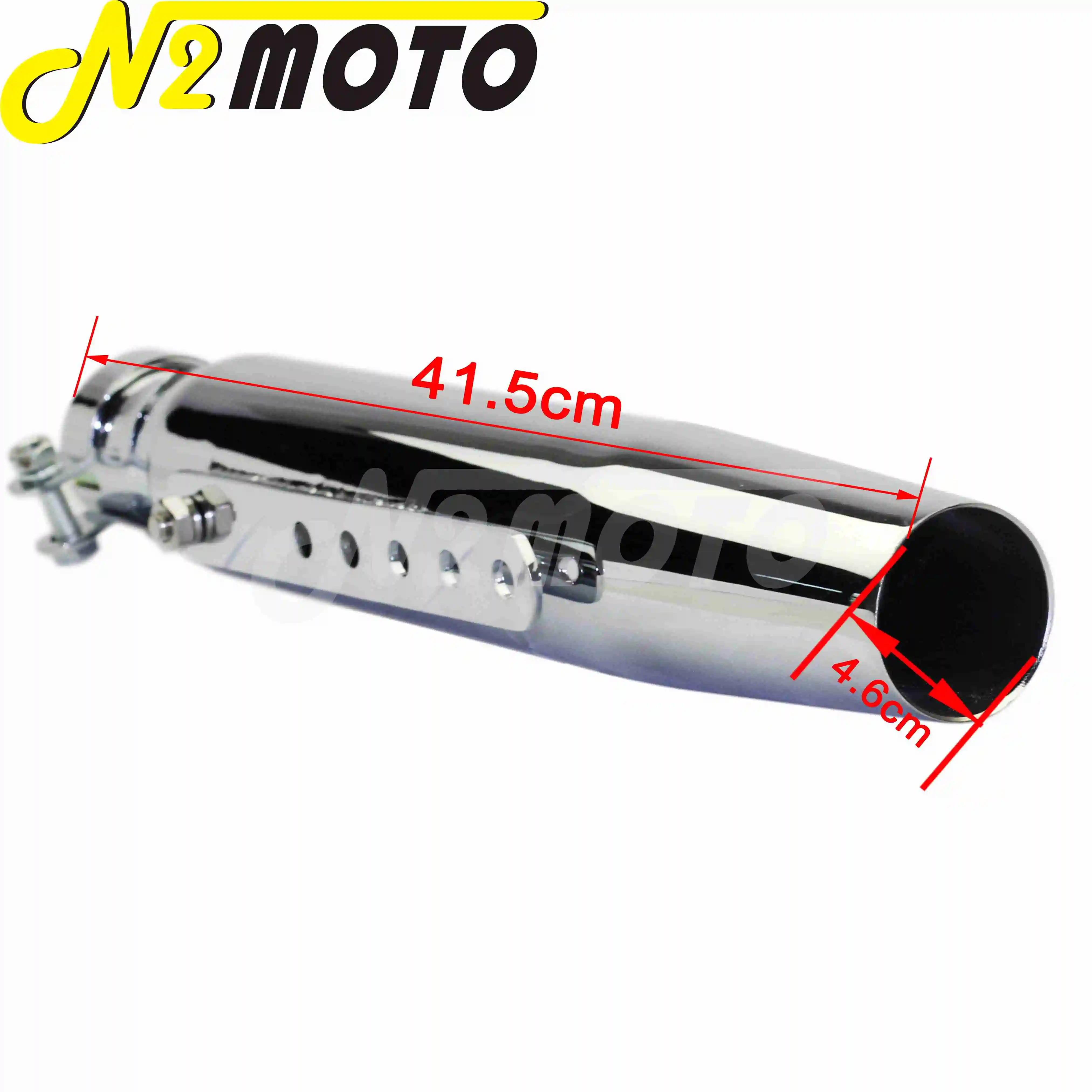 Motorcycle 415mm Vintage Tapered Slip-On Exhaust Muffler Pipe For Harley Sportster XL Cafe Racer Road King Bobber Chopper Custom